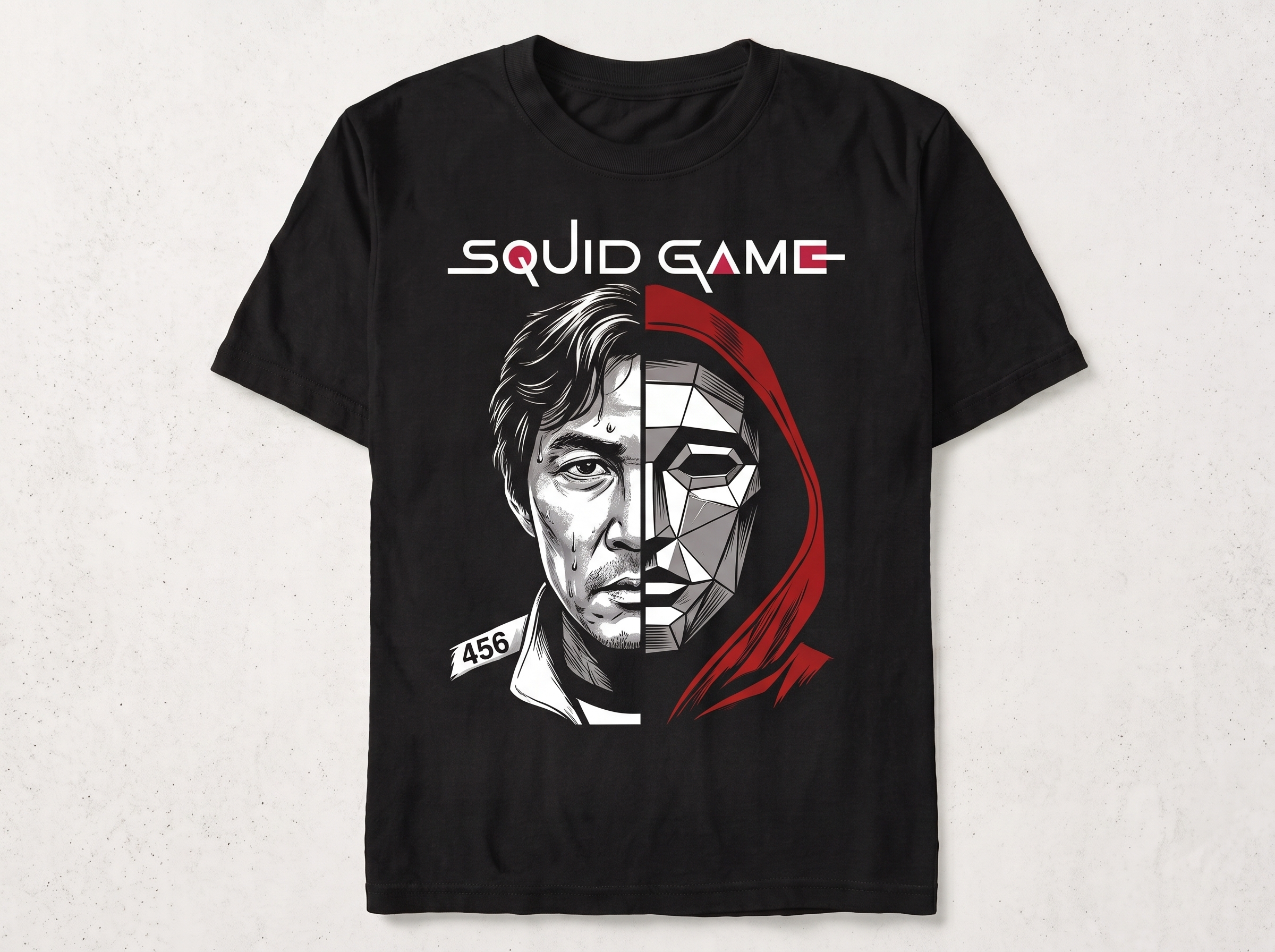 Squid Game  Black Tee image