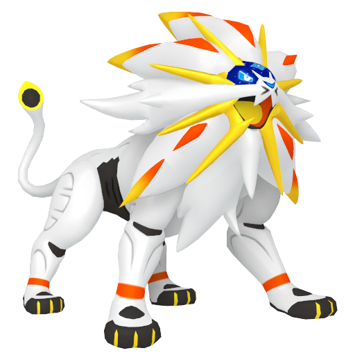 Solgaleo - Psychic/Steel type Pokemon from Pokemon Sun and Moon with stats, moves, and evolution data