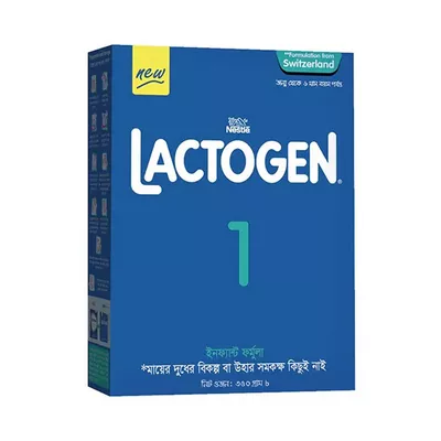 BDyana Nestlé Lactogen 1 Formula Milk Powder (0-6 Month) 350gm | Nestlé Lactogen 1 Formula Milk Powder (0-6 M) 350 gm