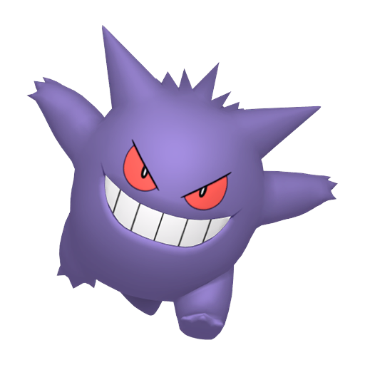 Gengar - Ghost/Poison type Pokemon from Pokemon Platinum with stats, moves, and evolution data