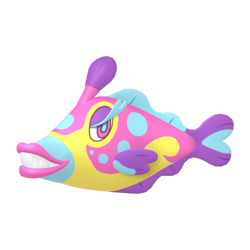 Bruxish - Water/Psychic type Pokemon from Pokemon Sun and Moon with stats, moves, and evolution data