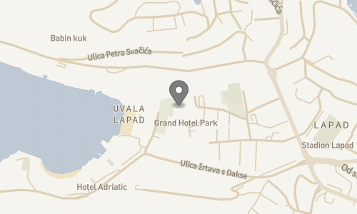 Lokation for Hotel Grand Park Dubrovnik