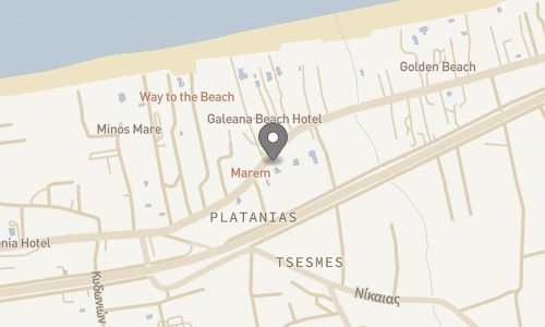 Lokation for Lejlighedshotel Ariadne