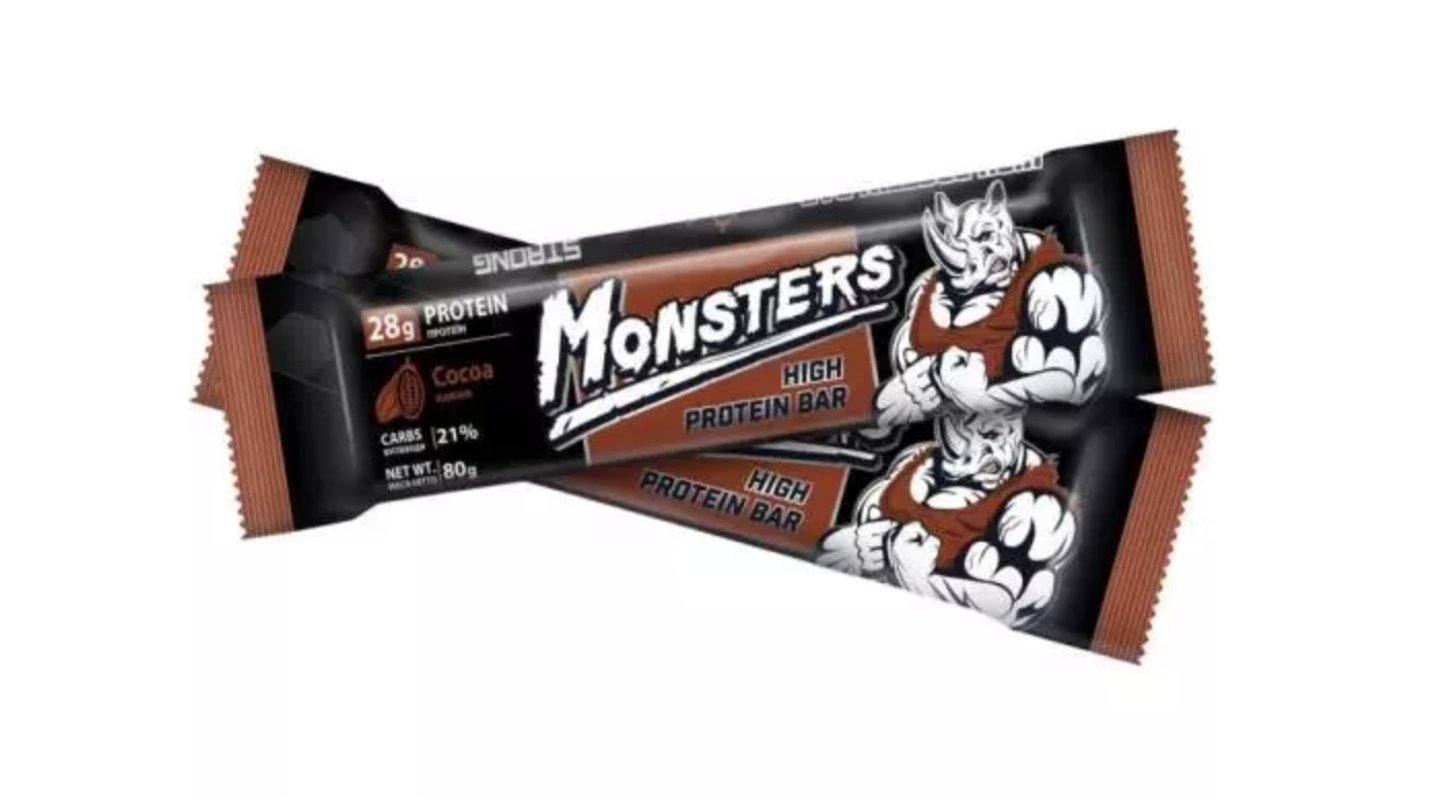 Monsters protein bar kakao