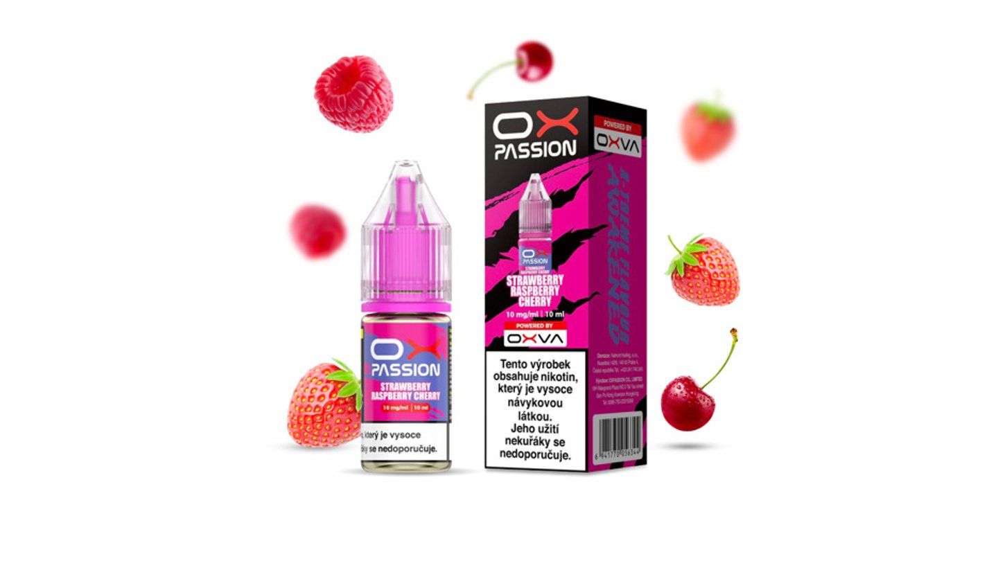 OXVA OX PASSION Salt Jahoda, malina & třešeň 10ml 20mg