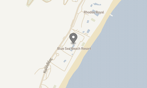 Lokation for Hotel Blue Sea Beach