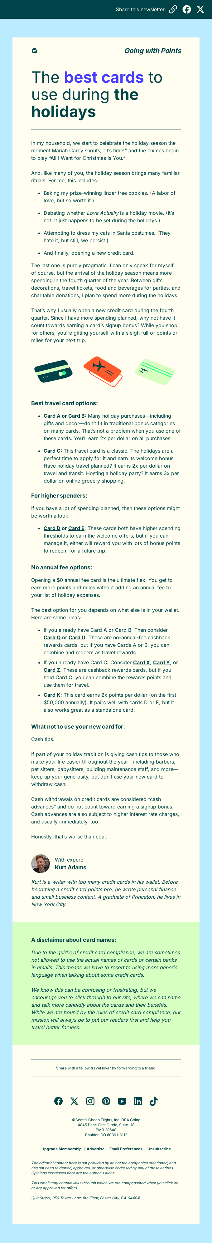 The Best Cards To Use During The Holidays