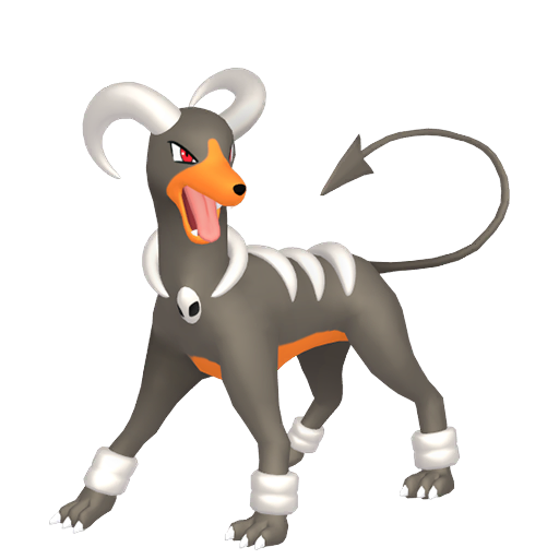 Houndoom - Dark/Fire type Pokemon from Pokemon HeartGold and SoulSilver with stats, moves, and evolution data