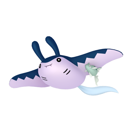 Mantine - Water/Flying type Pokemon from Pokemon Platinum with stats, moves, and evolution data