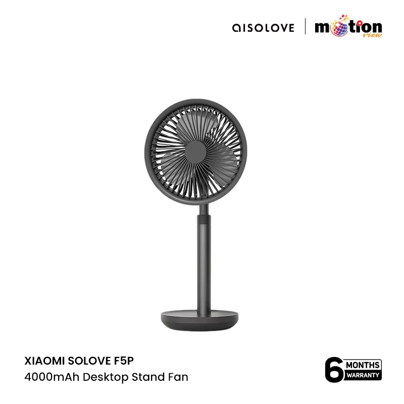XIAOMI SOLOVE F5P 4000mAh Desktop Stand Fan - XIAOMI SOLOVE F5P 4000mAh Desktop Stand Fan