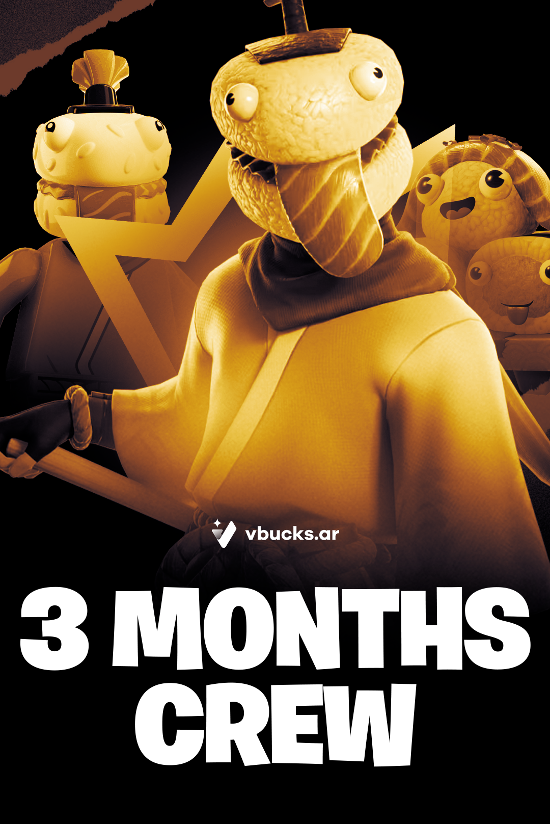 3 Months Fortnite Crew