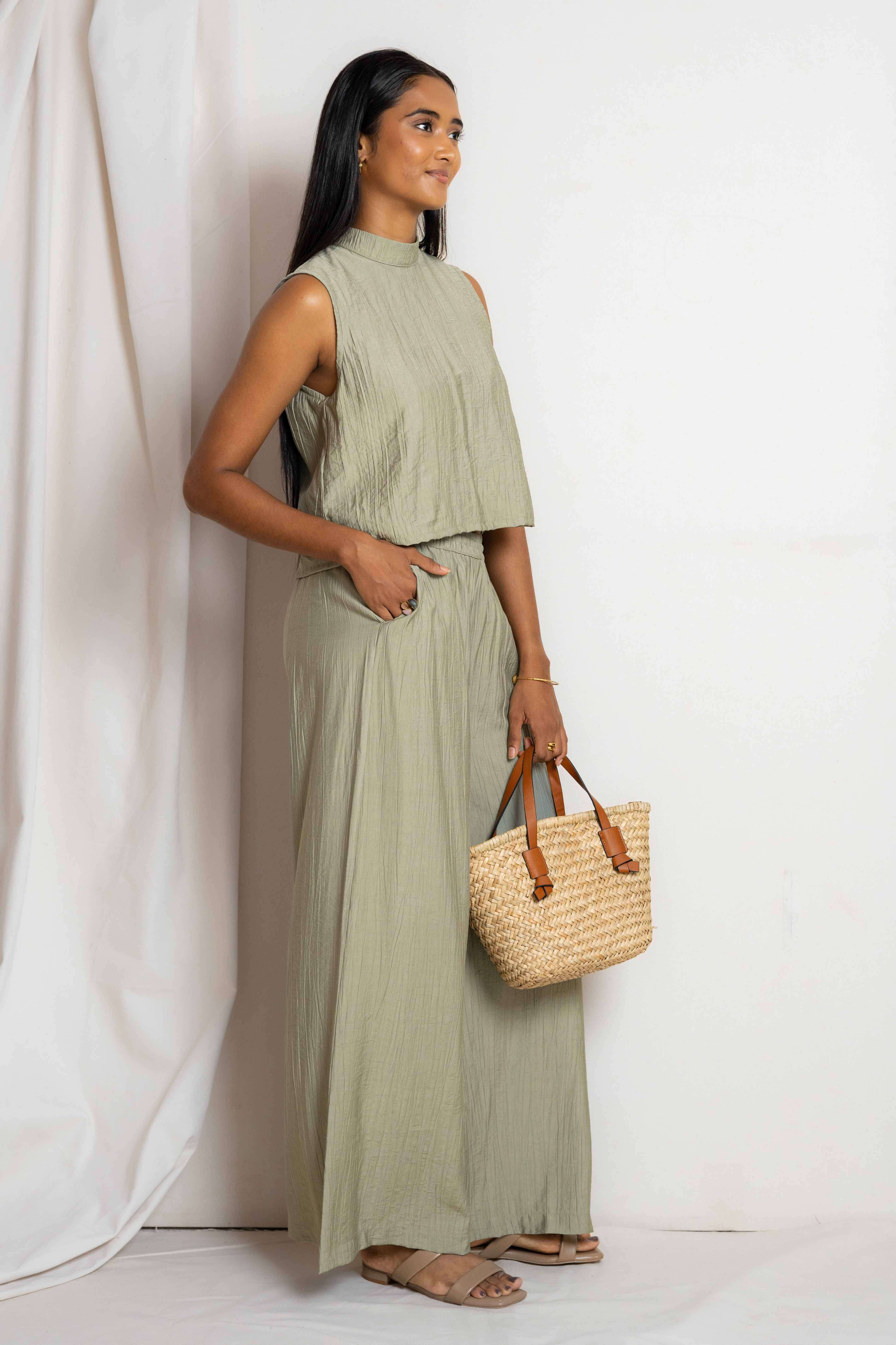 NICOLETTA TROUSER SAGE