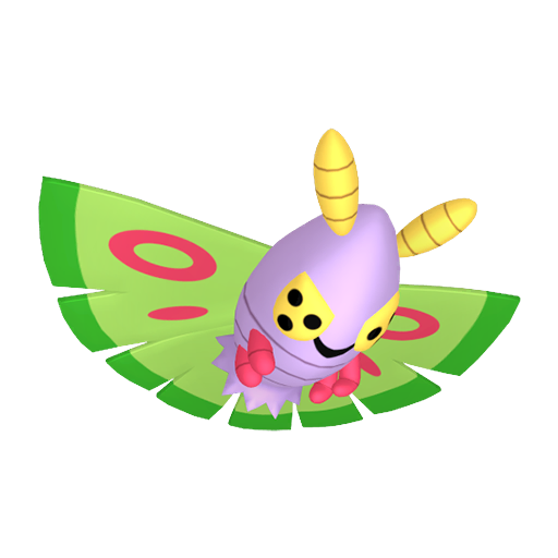 Dustox - Bug/Poison type Pokemon from Pokemon Platinum with stats, moves, and evolution data