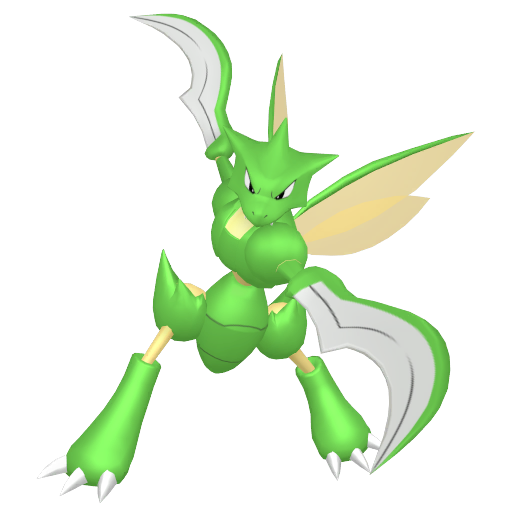 Scyther - Bug/Flying type Pokemon from Pokemon FireRed and LeafGreen with stats, moves, and evolution data
