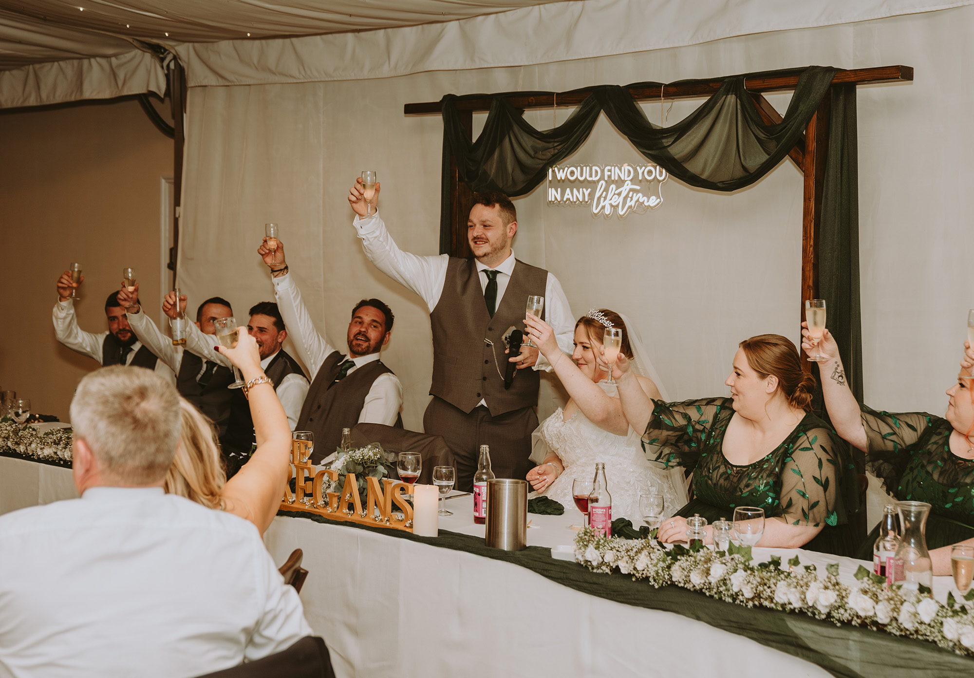 Wedding toast and speeches