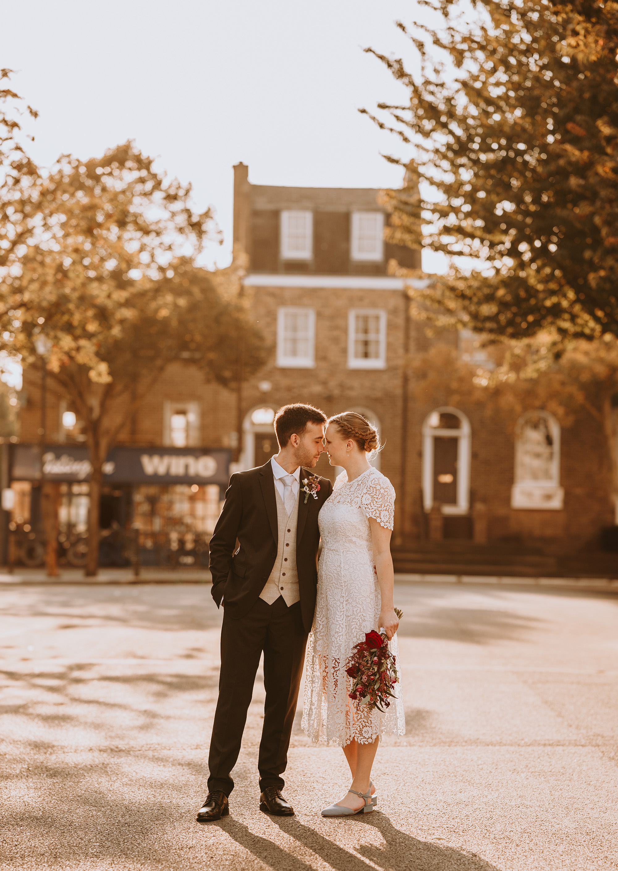 Bride and groom portrait, london wedding photographer