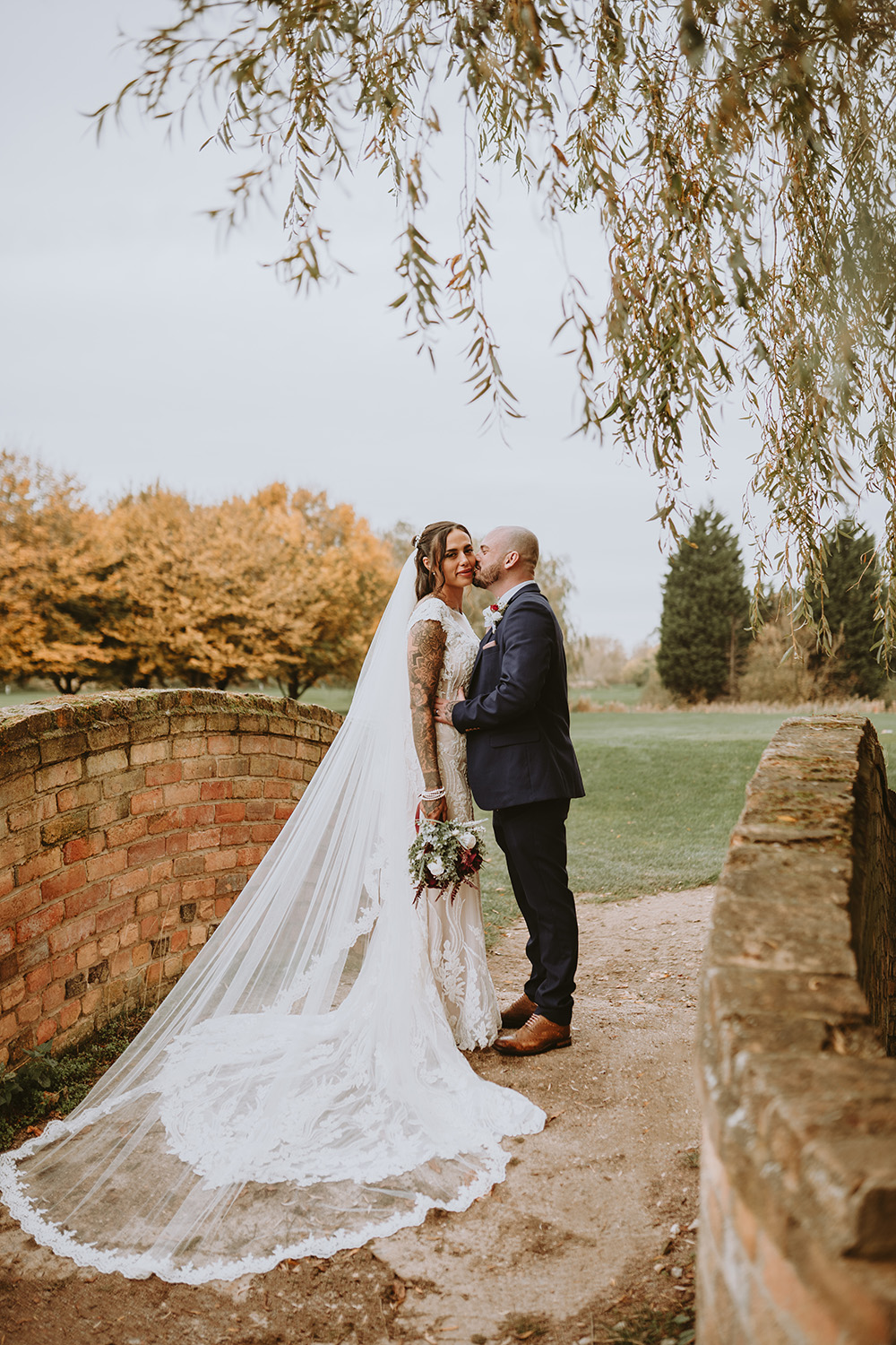 Bride and groom portrait