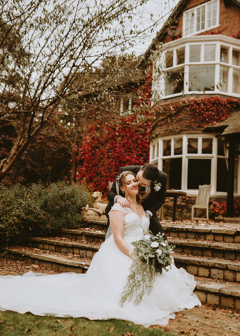 Bride and groom portrait