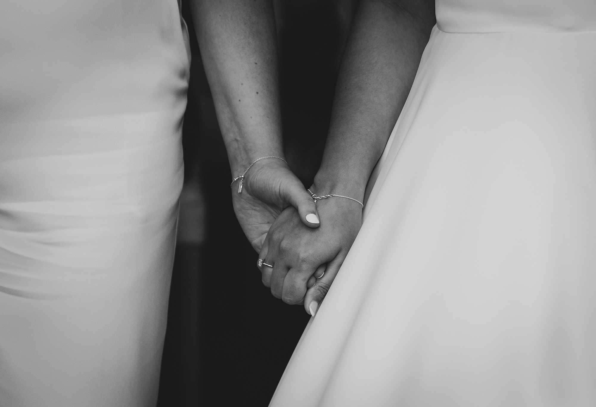 Hand holding during ceremony