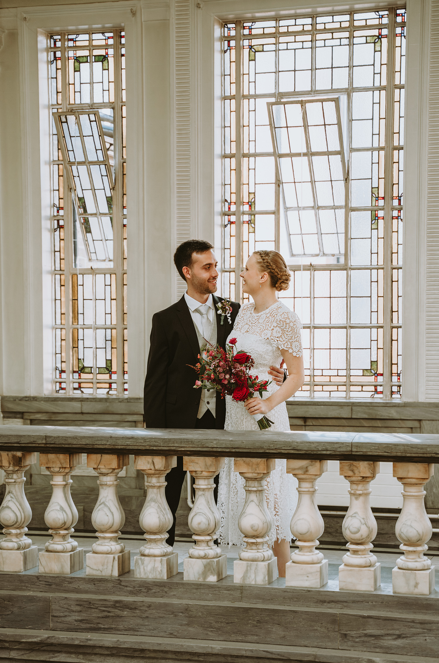 Bride and groom portrait, london wedding photographer