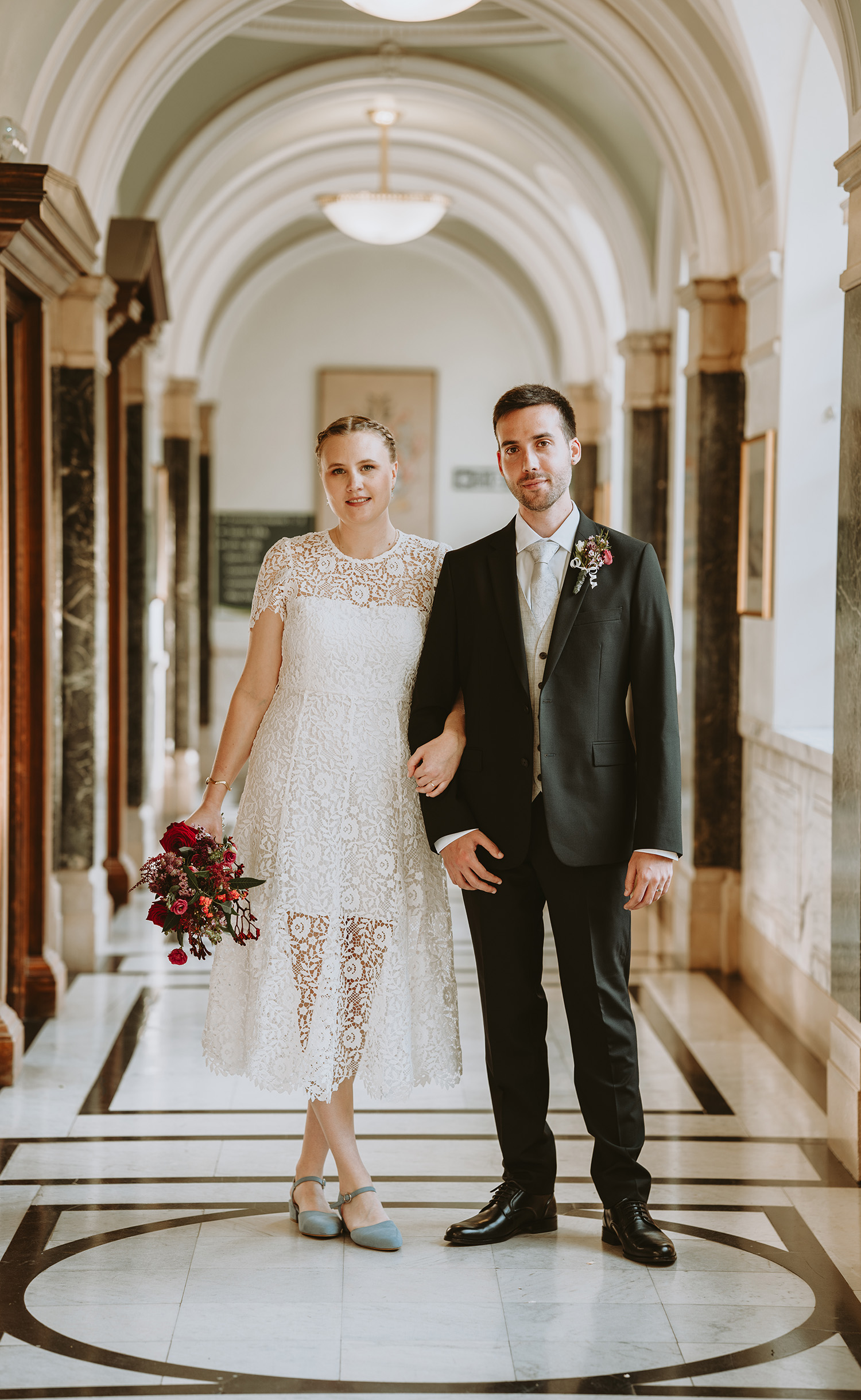 Bride and groom portrait, london wedding photographer