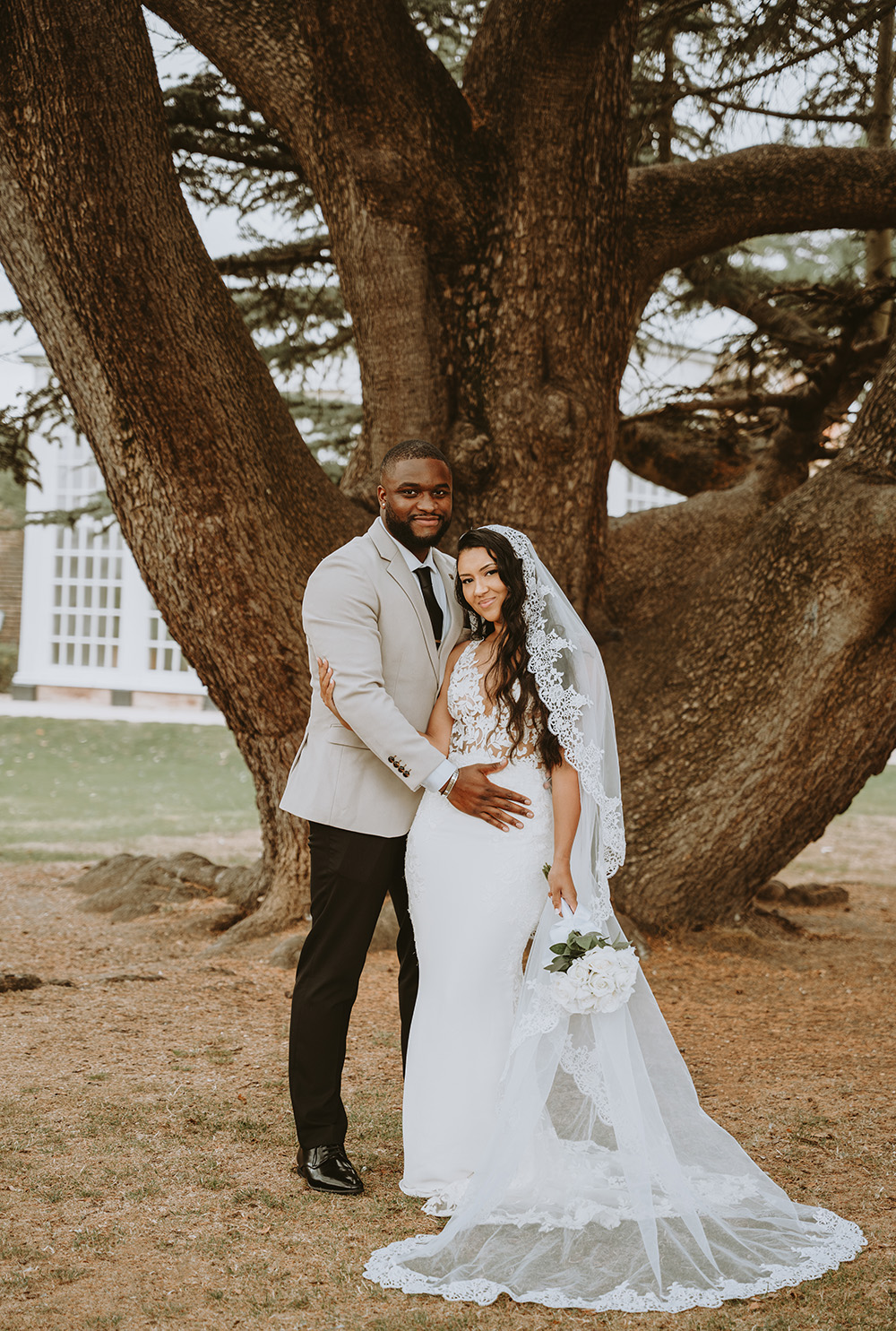 Bride and groom portrait