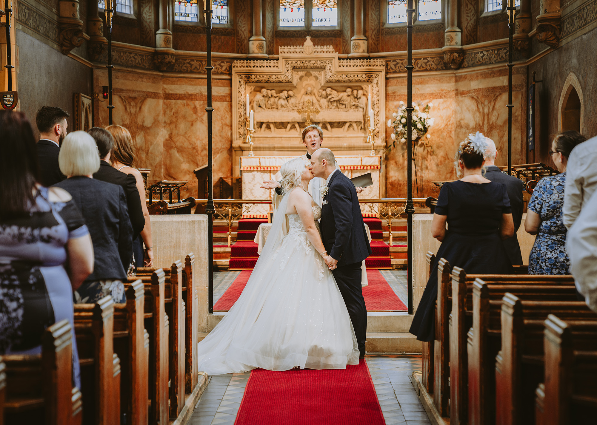 the first kiss, kent wedding photographer