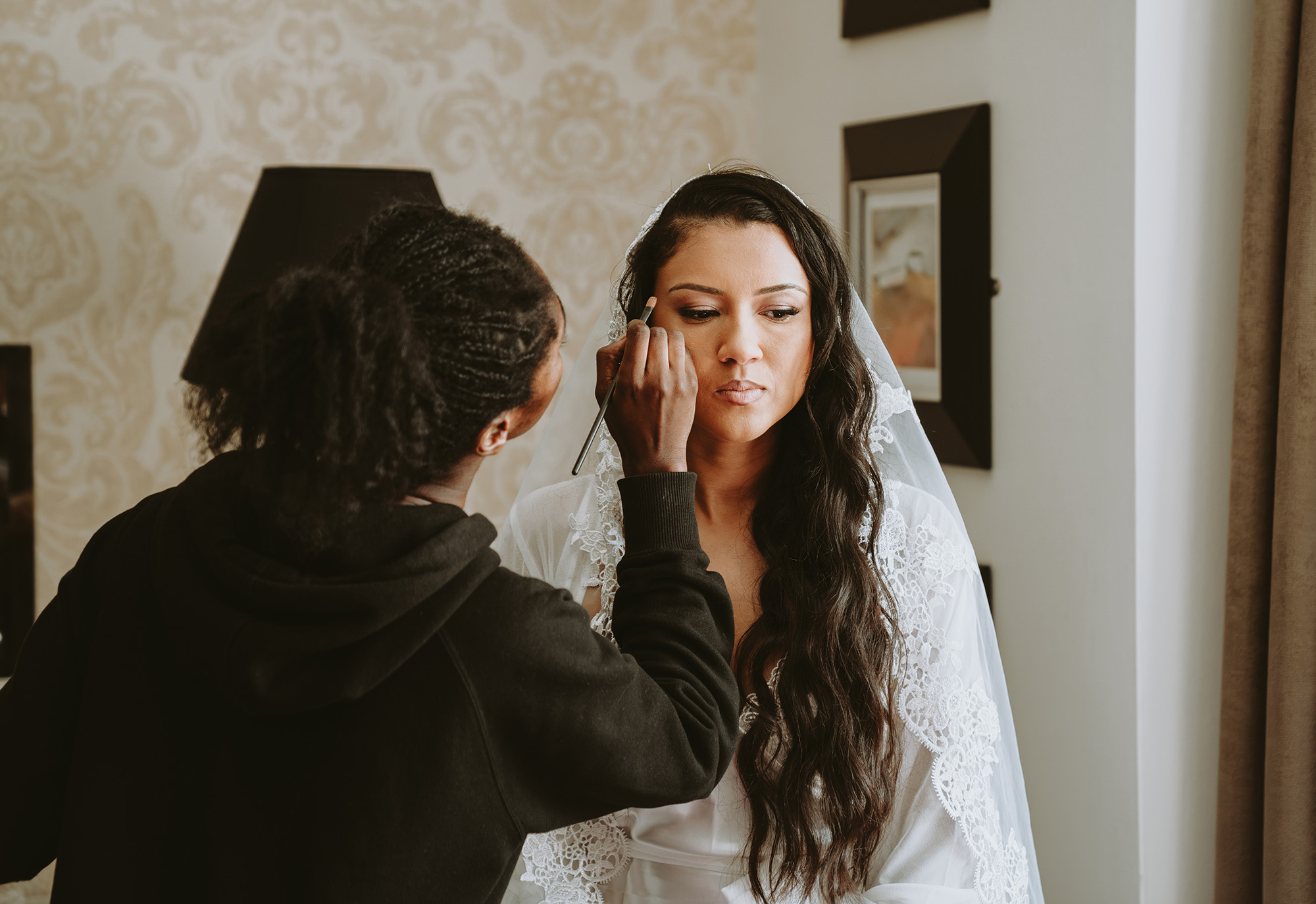 Bridal prep and finishing touches