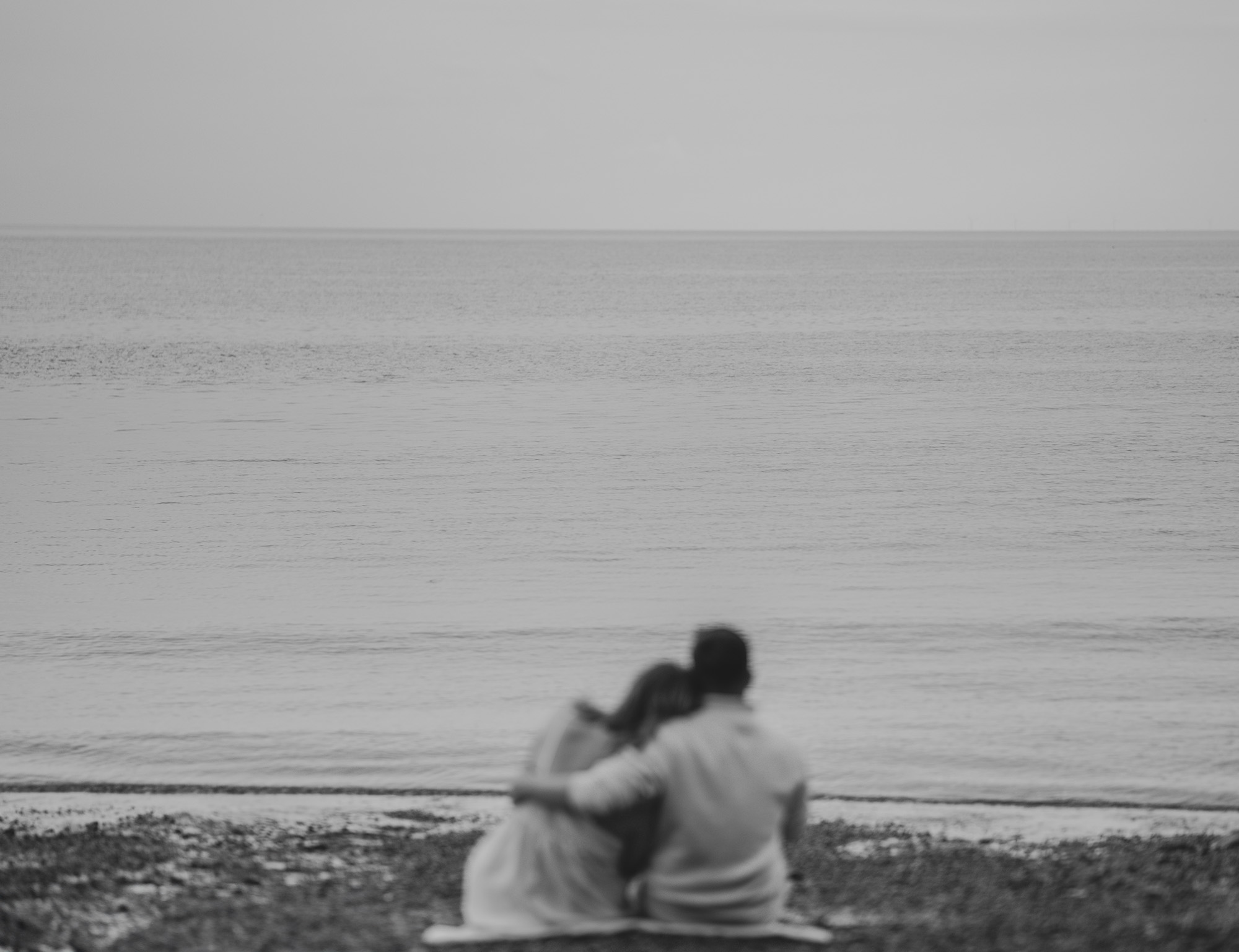 engagement shoot on the beach