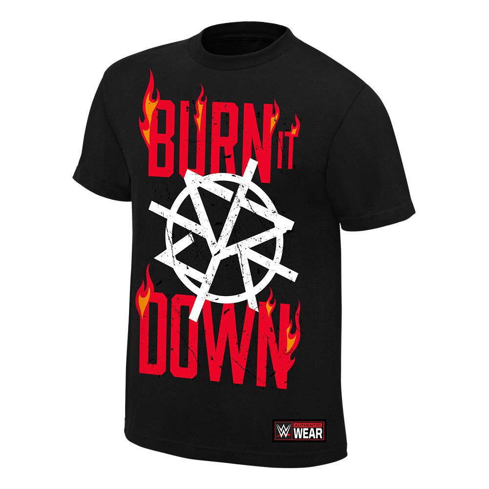 Seth Rollins Burn It Down 2016 Black Tee second image