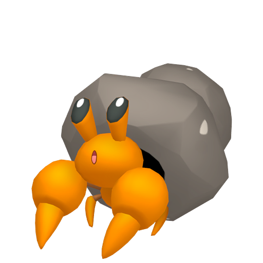 Dwebble - Bug/Rock type Pokemon from Pokemon Sword and Shield with stats, moves, and evolution data
