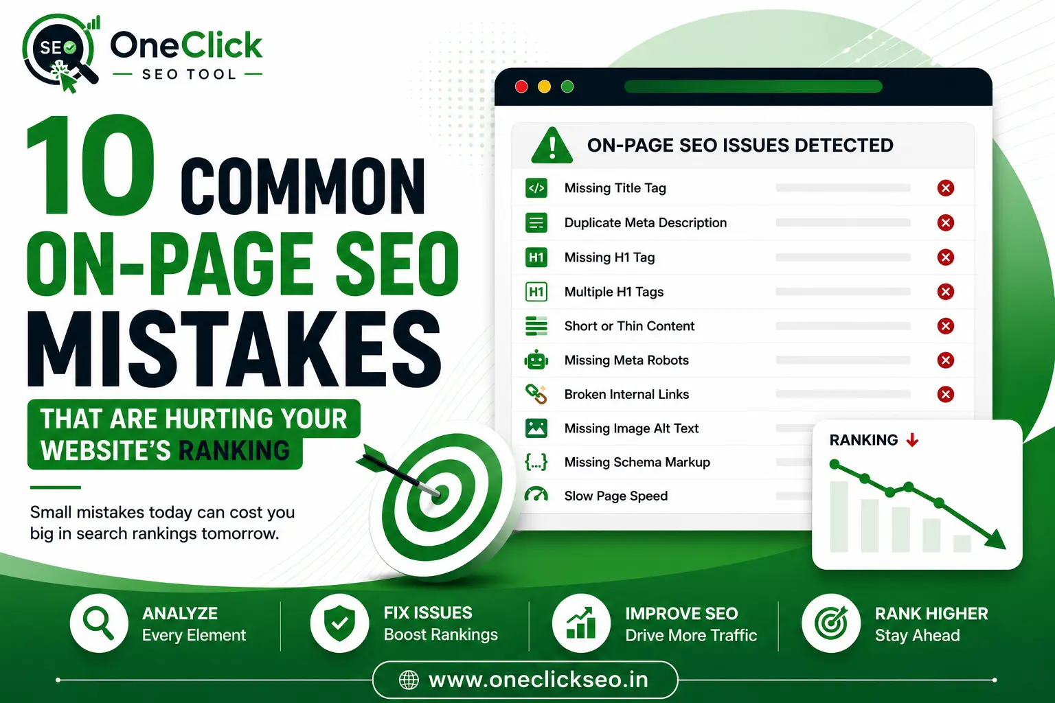 10 Common On-Page SEO Mistakes That Are Hurting Your Website's Ranking