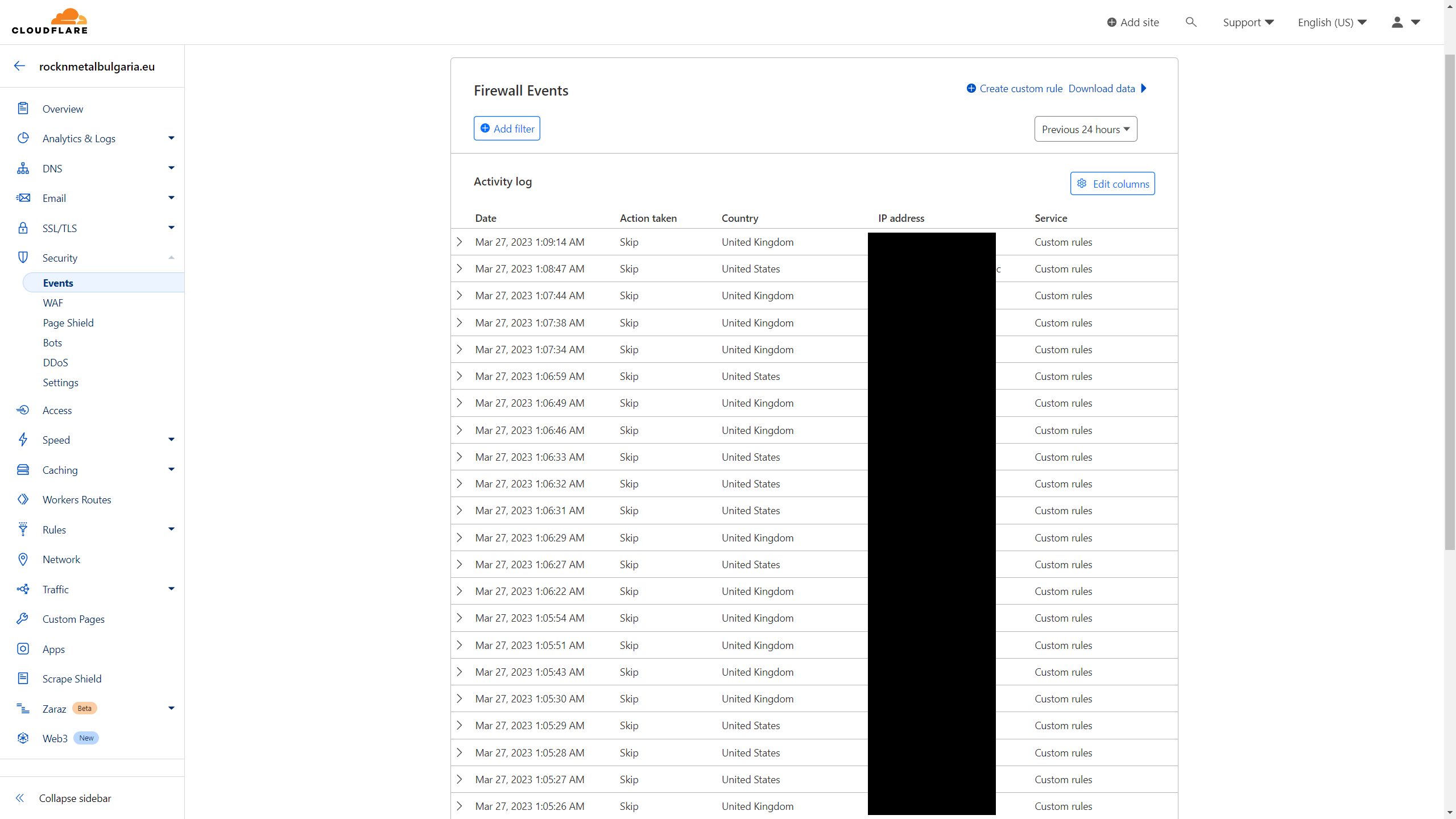 Youll want a firewall rule instead of a configuration rule go to