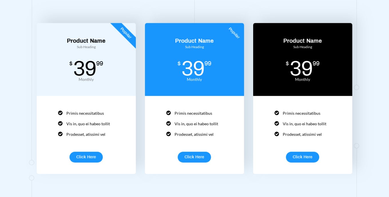 Pricing Table 2