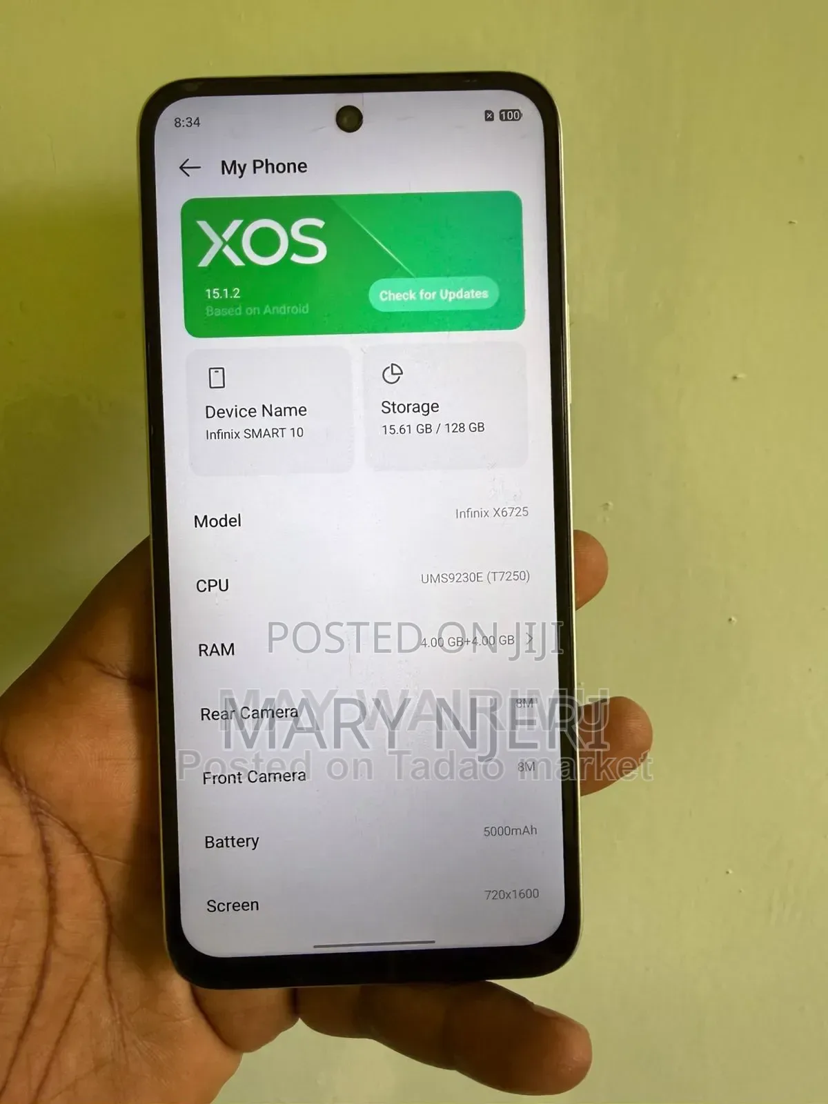 Infinix Smart 10 128 GB Silver 3