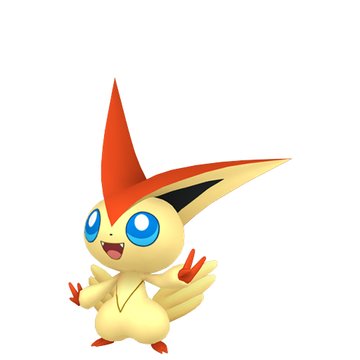 Victini - Psychic/Fire type Pokemon from  with stats, moves, and evolution data