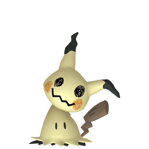 Mimikyu - Ghost/Fairy type Pokemon from Pokemon Sword and Shield with stats, moves, and evolution data