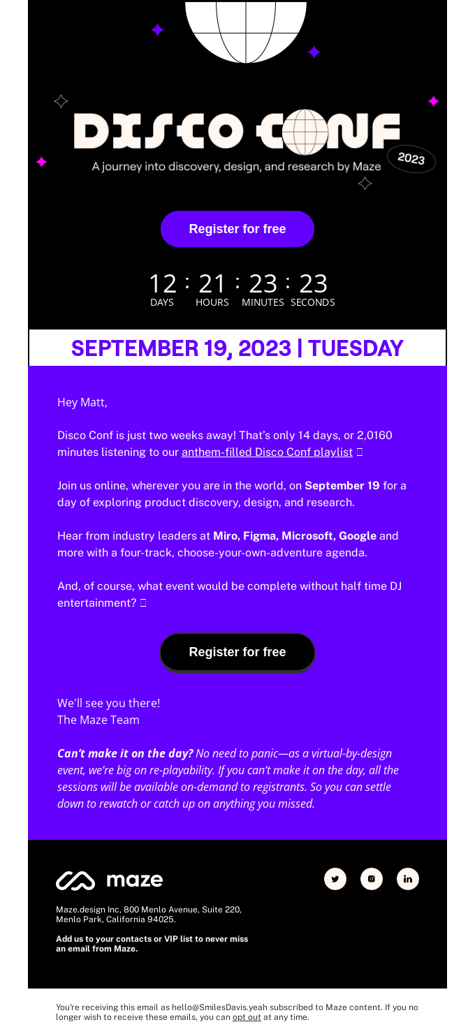 Have You Registered For Disco Conf Yet