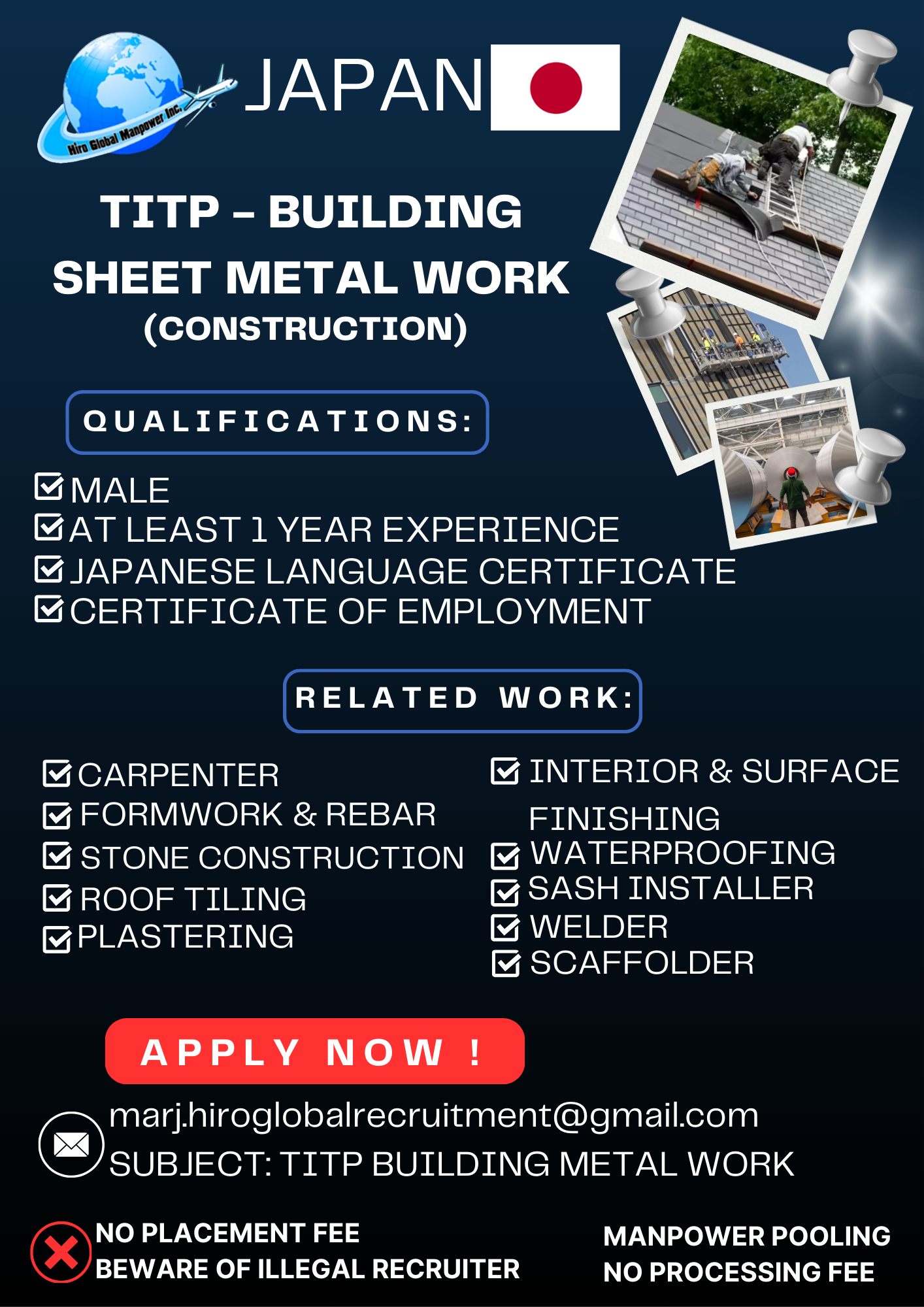 TITP BUILDING SHEET METAL WORK