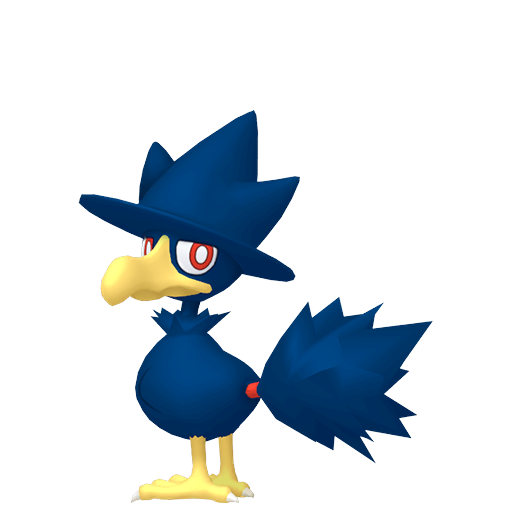 Murkrow - Dark/Flying type Pokemon from Pokemon Platinum with stats, moves, and evolution data