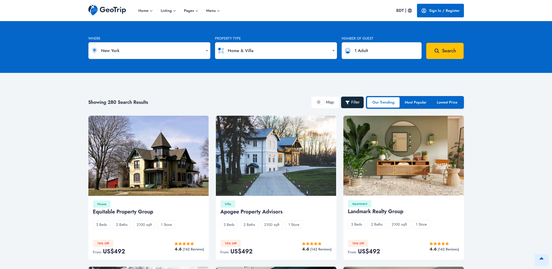 GeoTrip Travel & Tour Booking Platform project screenshot 4