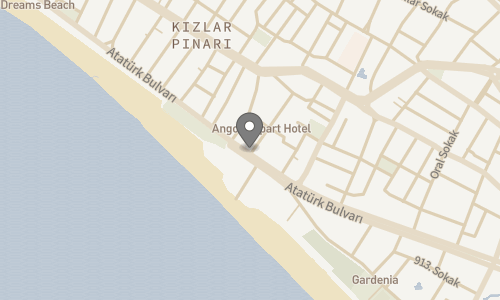 Lokation for Ananea Kleopatra Beach (tidl. Cook's Club Alanya)