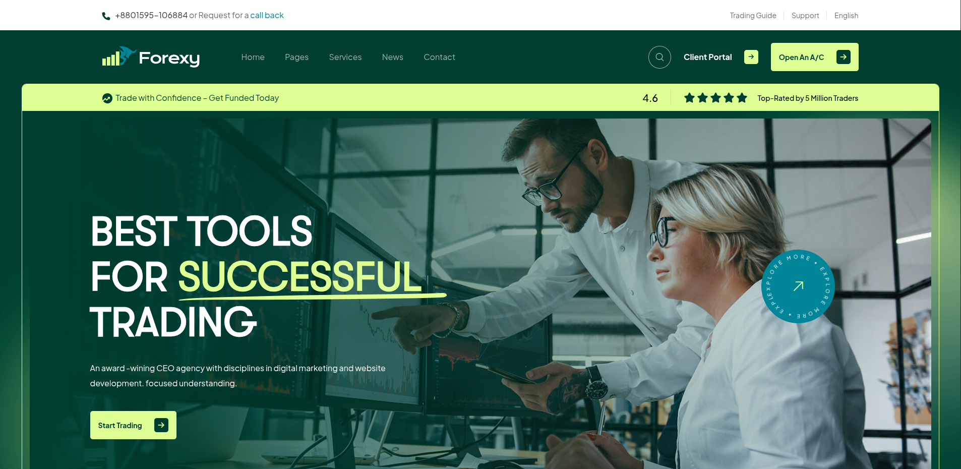 Forexy Forex Trading Platform Website