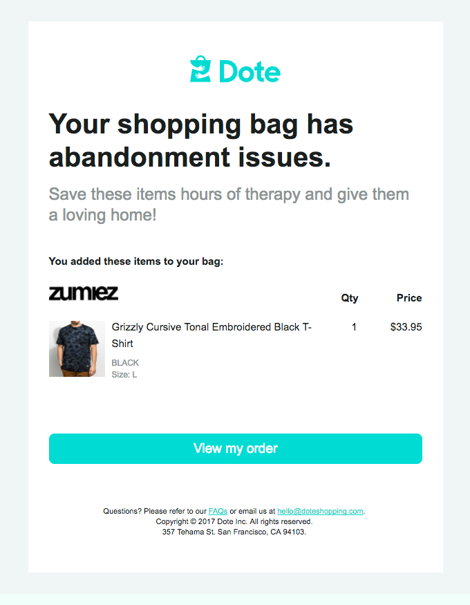 Your Shopping Bag Misses You