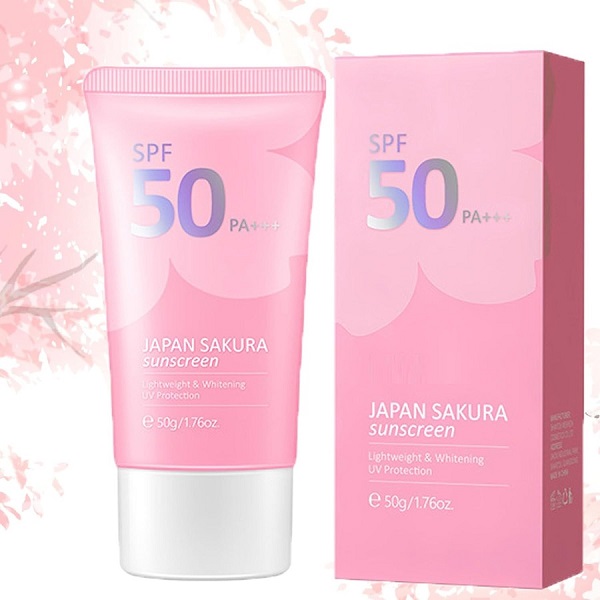 BDyana Laikou Japan Sakura Face Sunscreen SPF50 PA+++ 50gm | Laikou Japan Sakura Face Sunscreen SPF50 PA+++ 50gm