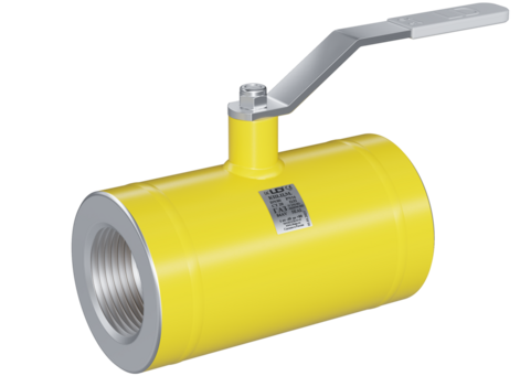 GAS. Shut-off fully-welded full bore ball valve with Lever handle  Thread/Thread PN 40  Carbon steel  GOST