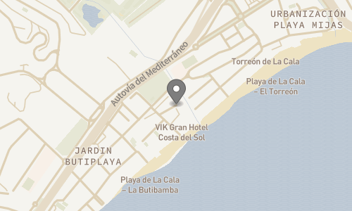 Lokation for Gran Hotel Costa del Sol