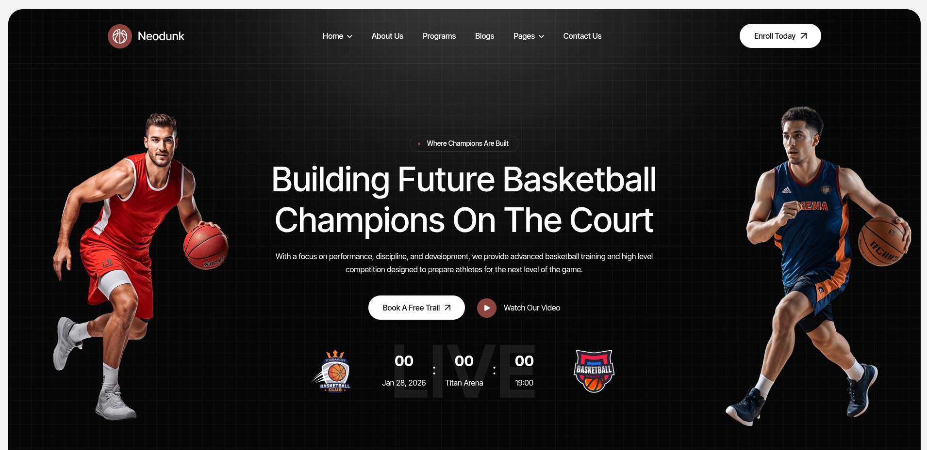 NeoDunk Sports Platform project screenshot 2