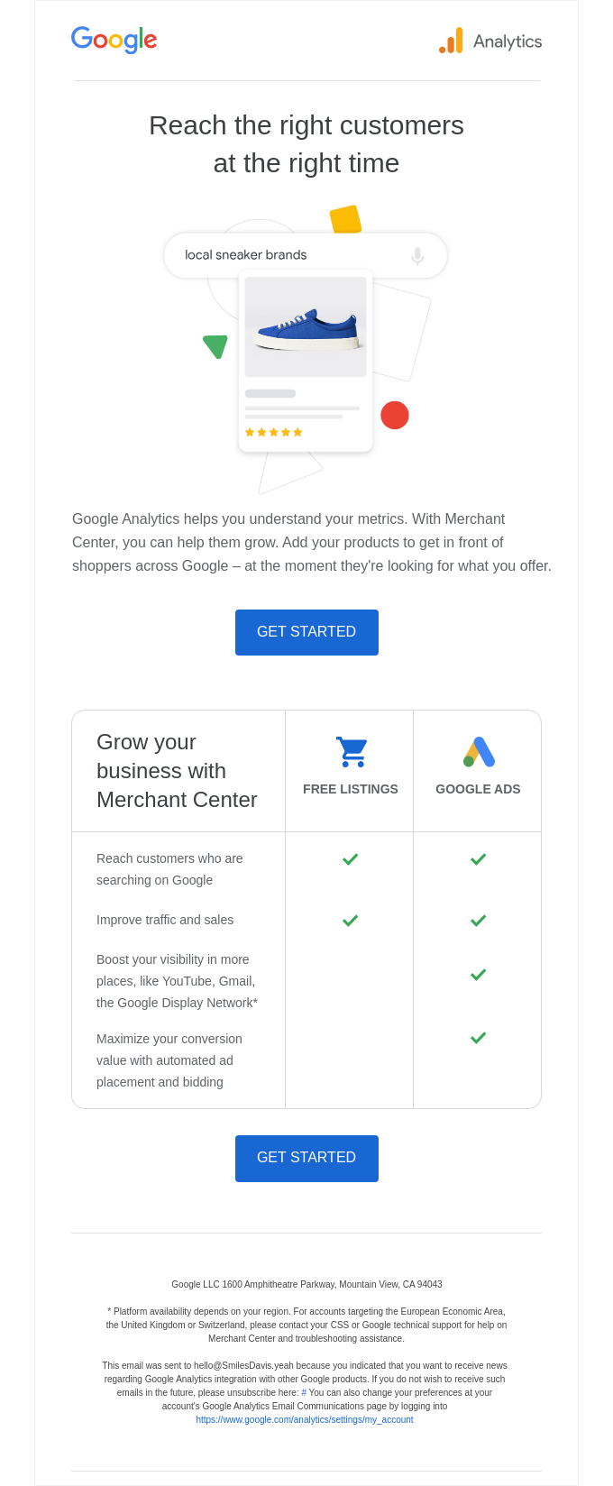 Reminder Get In Front Of New Shoppers For Free