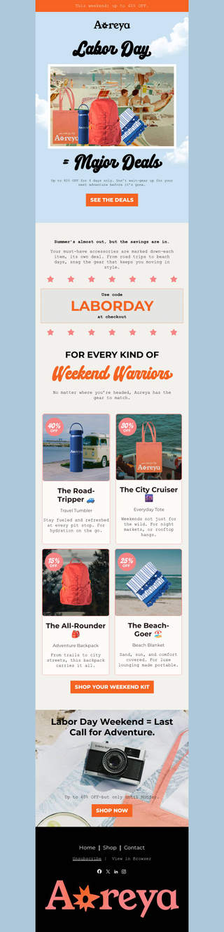 Gear Up For Adventure Labor Day Flash Sale